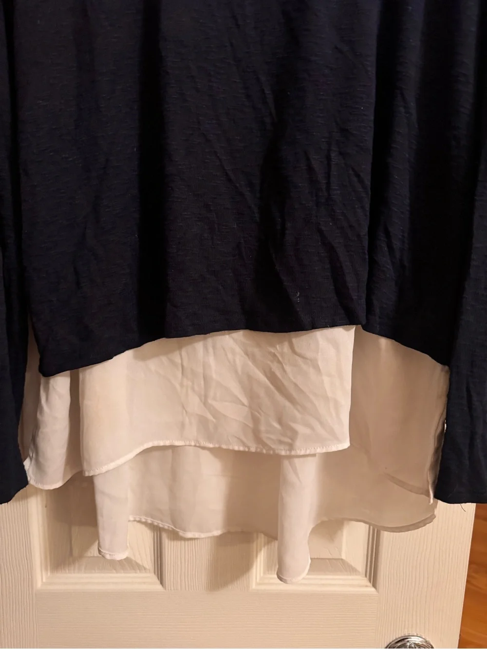 Gibson Navy Short-Sleeve Crewneck Tee with White Trim